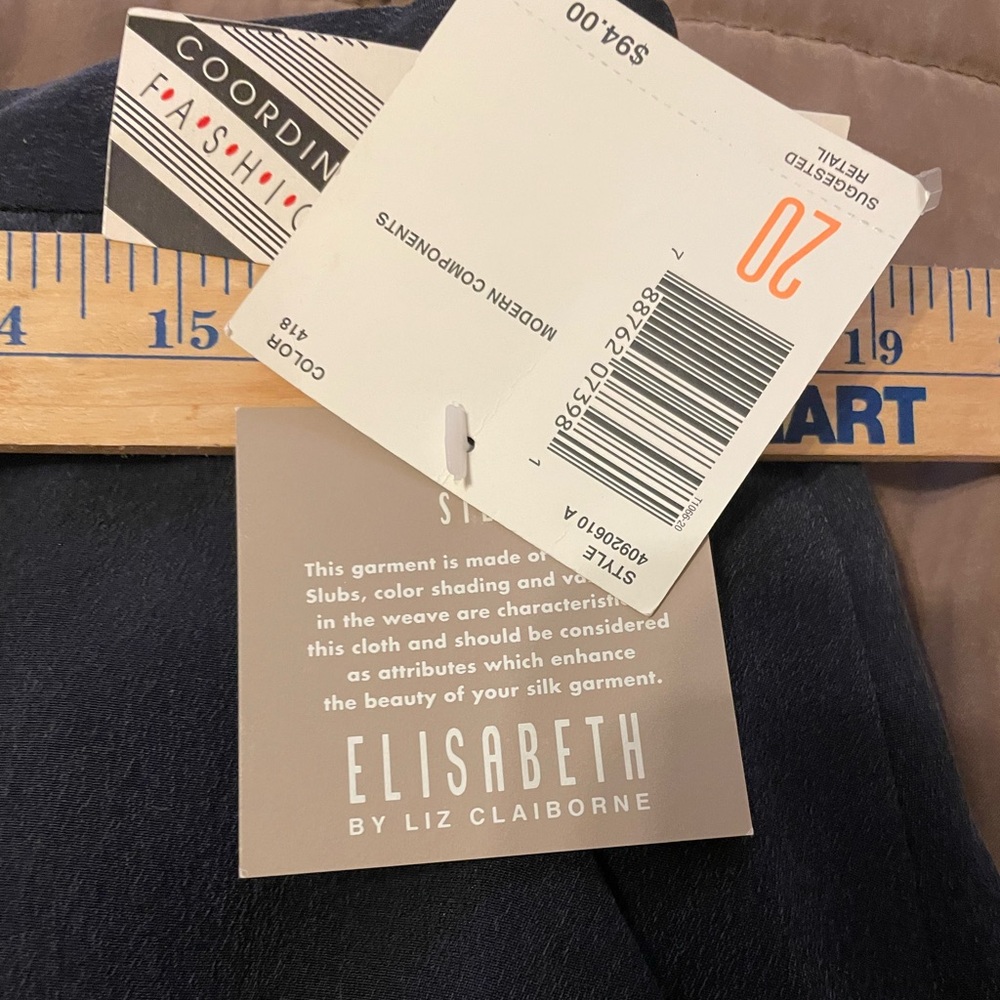 Vintage Elizabeth Liz Claiborne Blue Skirt